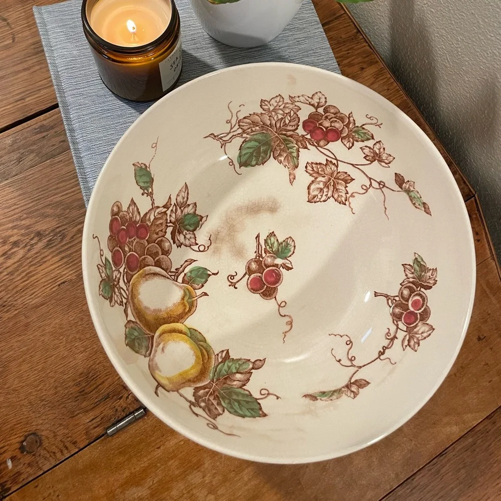 Vintage Harmony House “Fruit Arbor” Serving Bowl – Japan (10”)